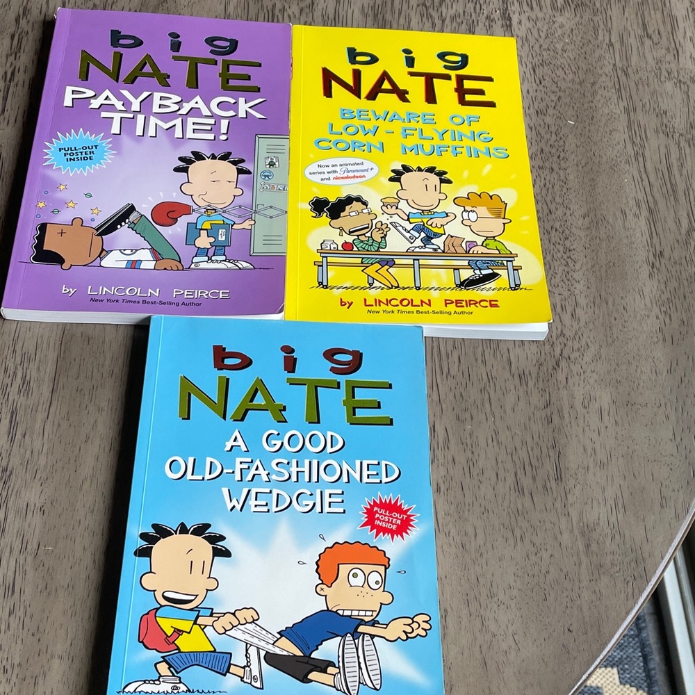 Set of 3 Big Nate Paperback Books